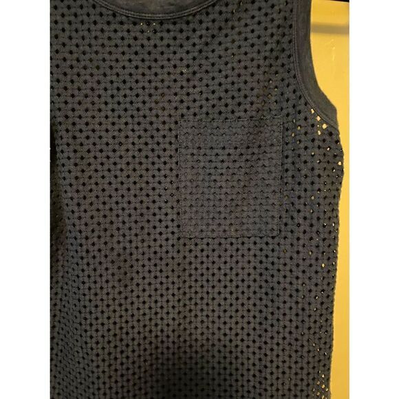 🔴 Banana Republic Navy Blue sleeveless top size xs - Picture 6 of 8